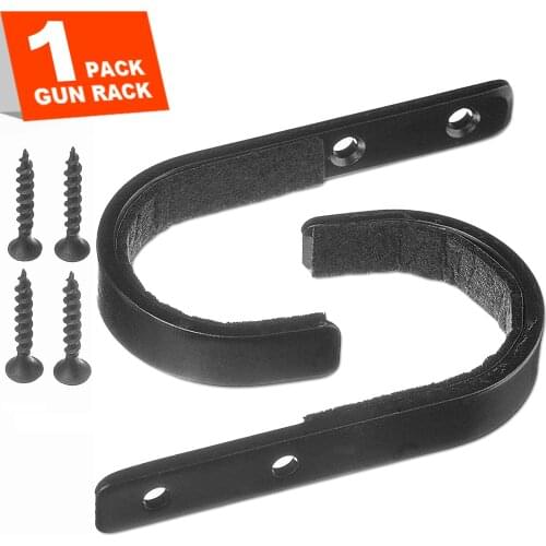 Gun Rack Shotgun Hooks Rifle Hangers Archery Bow Felt Lined Wall Mount Storage