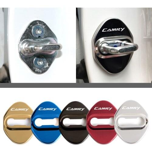 Car Styling Lock Covers For Toyota camry 40 50 2007 2008 2009 2018 Protective And Decoration Car Accessories Sticker