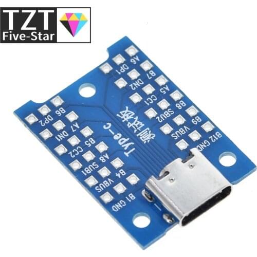 TZT The new usb interface usb type-c test charging board diy for ardunio