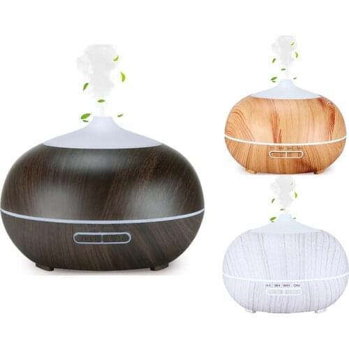 400ML Essential Oil Diffusers Ultrasonic Auto-Off,7 Color Lights UK Plug