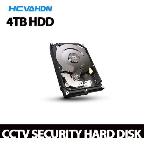 HCVAHDN 3.5 inch SATAIII Hard Disk Drive 4TB HDD 64MB 7200rpm for CCTV System DVR NVR Camera Surveillance Kits