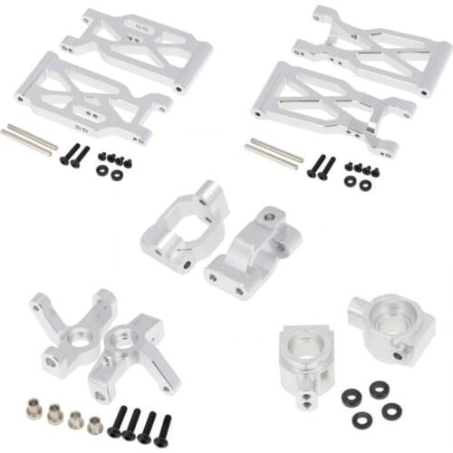066B Remote Control Car Parts Model Parts Metal Kits Compatible with:104001 Upper&Lower Suspension Arms for 1/10 Car