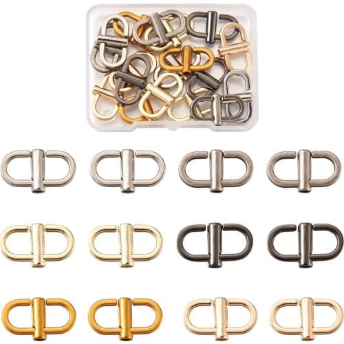 18pcs/box Adjustable Metal Buckles Clip for Chain Strap Bag Shorten Shoulder Crossbody Bags Handbag Length Accessories Mix Color
