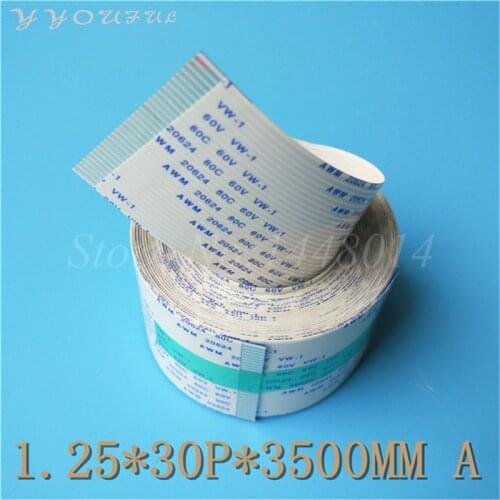 3pcs 3.5M long data cable for Eco solvent printer Mutoh PJ-1614NX FFC main board cables 30pins ,3.85cm width (1.25*30P*3500MM A)