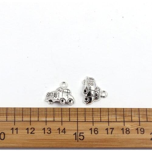 5pcs/lot Charms Car DIY Jewelry Findings Antique Silver Color 20x15mm Car Charms