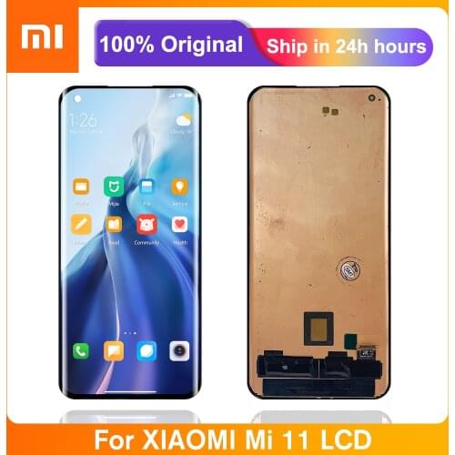 6.81" Original LCD Display For Xiaomi Mi 11 Lcd Display Touch Screen Digitizer Assembly With Frame For Mi11 M2011K2C M2011K2G