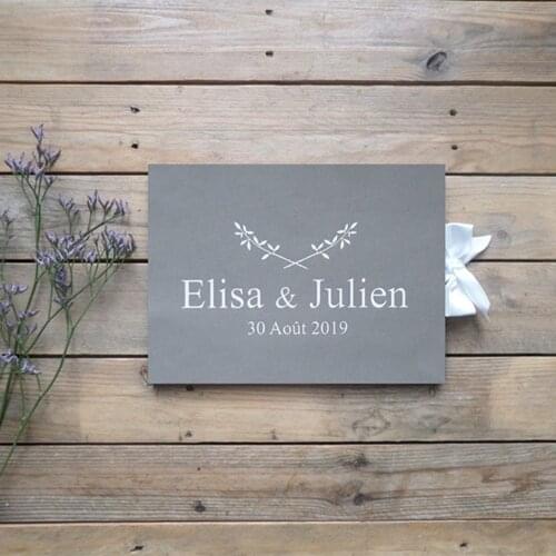 Grey And White Wedding Guest Book Alternatives,Personalized Wedding Guestbook,Photo Sign In Book,Wedding Photo Album Memoirs