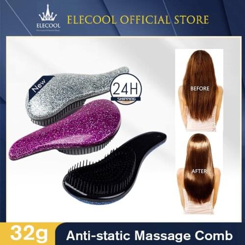 1pc Anti-static Massage Hair Brush Magic Handle Comb Tangle Detangle Shower Massage Hairbrush Comb Salon Hair Styling Tools