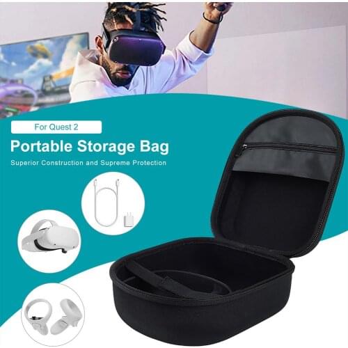 VR Headset Storage Box Hard Carrying Case For Quest 9.05 X 10.62 X 4.72 Inch EVA Storage Case For Quest 2