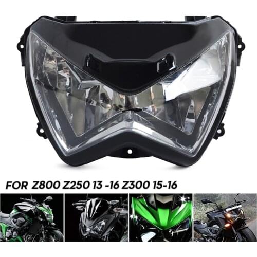Motorcycle Headlight Lamp Assembly for Kawasaki Z250 Z800 2013 2014 2015 2016 Z300 2015 2016