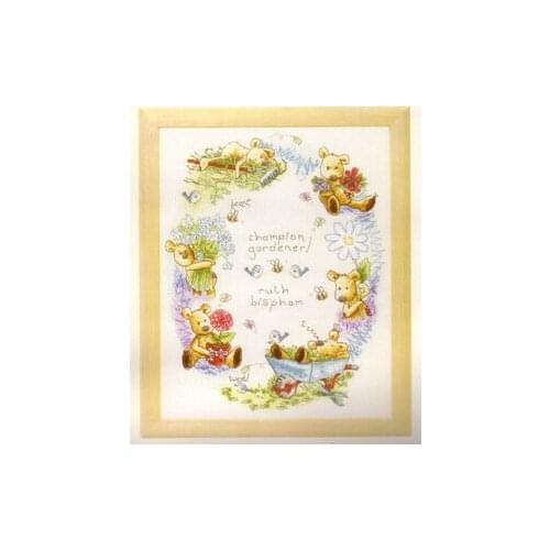 KTX048 Cross Stitch Kit Embroidery Art Homfun Bear Cross Stich Painting Joy Sunday Christmas Decorations For Home Homefun