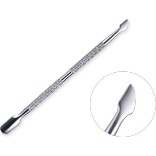 1pcs Stainless Steel Nail Exfoliating Tools Cuticle Pusher Nail Art Pedicure Manicure Tools Nail File Dead Skin Cuticle Remover