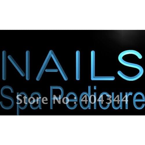 LB357- Nails Spa Pedicure Beauty Salon LED Neon Light Sign home decor crafts