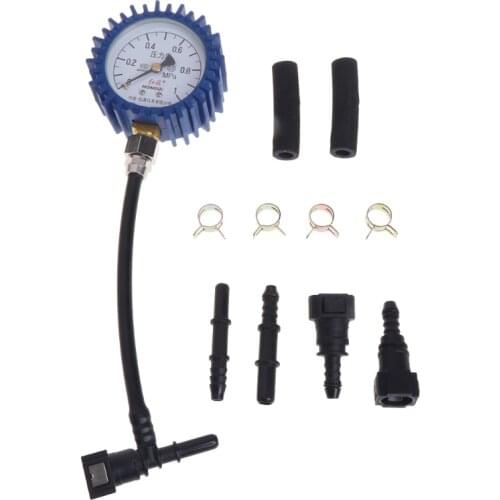 Motorcycle Car Fuel Pressure Gauge Car Gasoline Pressure Gauge Meter Tester Tool