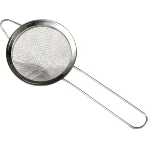 Fine Mesh Colander Stainless Steel Cocktail Strainer Stainless Steel Cocktail Strainer Fine Mesh Strainer- Copper Plating, 85mm