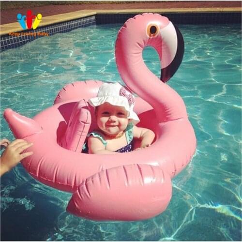 Inflatable Flamingo Swimming accessori Baby Summer Water Fun Pool Toy Kids Swimming in the pool Toys Kids Swimming Accessories