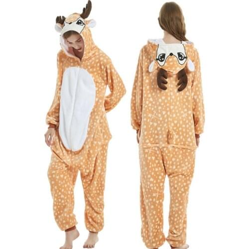 2020 New Xmas Onesie Kigurumi Unicorn Onesies Animal Pajamas Adult Women Onesie Hooded Rabbit Panda Totoro Kegurumi