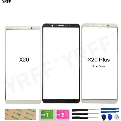 X20 Front Glass Touth Panel For Vivo X20 Plus (No Touch Screen) Outer Glass Cover Repair Assembly Parts