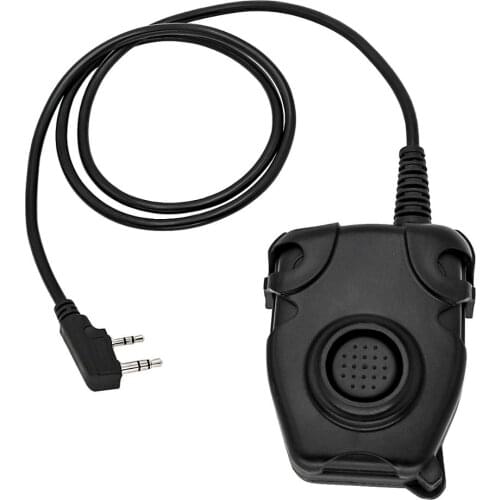 Tactical PTT PELTOR PTT hunting sports noise reduction shooting military tactical headset adapter 2 pin Kenwood plug Baofeng PTT