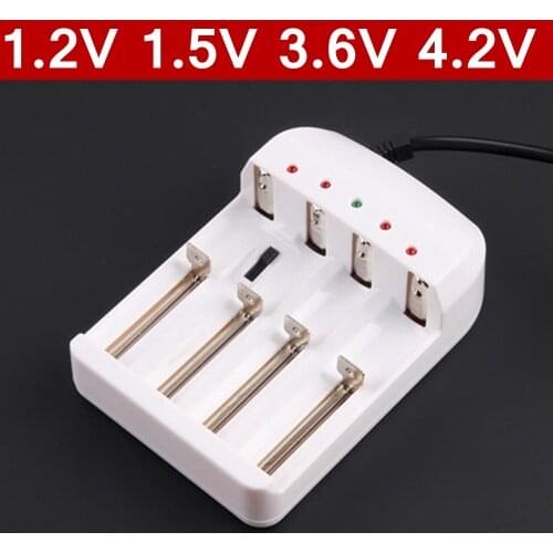 1Pcs Smart 18650 Charger 4 Slots Rechargeable Battery Charger For Li-ion Battery 4.2V AA AAA NICD NIMH 1.2V 1.5V EU/US Plug