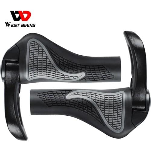 WEST BIKING Bicycle Grips Anti-Skid Ergonomic Comfortable MTB Road Bike Handlebar Grips Bicycle Parts Cycling Accessories