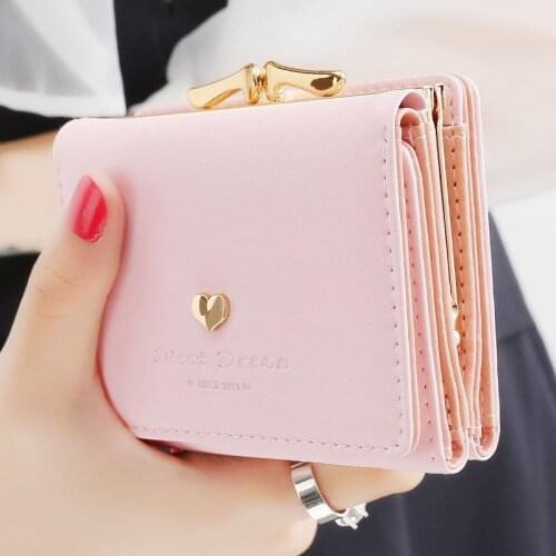 Wallet Female Short Student Coin Purse Card Bag Lady Foldable Small Wallet