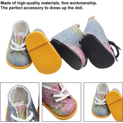 1 Pair Decorative Doll Shoes Toy Multifunctional Leisure Design Dress up Baby Doll Shoes for Entertainment Toys For Kids Gift