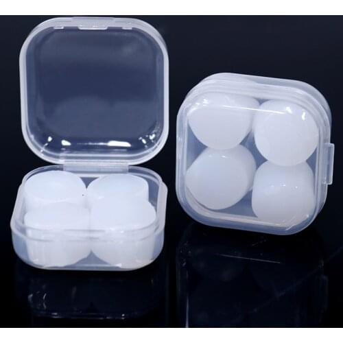16/ 8Pcs Soft Silicone Earplugs White Noise Reduction Soundproof Earplug Waterproof Swimming Accessories Ear Plugs for Sleep