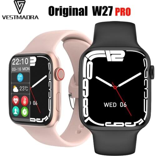 Original IWO W26+ Pro Smart Watch Series 6 Customized Dials 1.75" Full Touch Screen 44mm Men Women Smartwatch for IOS Android
