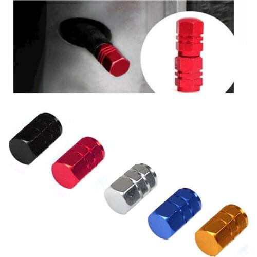 4Pcs Truck Car Bike Aluminum Tire Wheel Rims Stem Air Valve Caps Tyre Cover