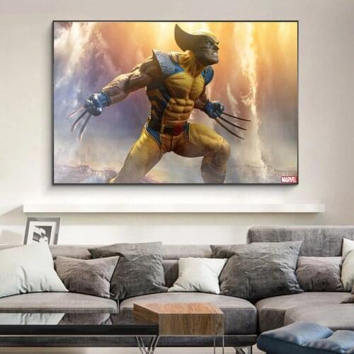5D DIY Diamond Painting Marvel X-Men Wolverine Logan Classic Comic Diamond Embroidery Mosaic of Rhinestones Home Decoration Gift