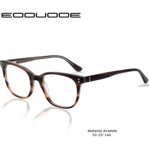 Acetate Glasses Frame Gregory Peck Retro Eyeglasses For Men and Women Vintage Optical Eyewear Frames Myopia Glasses Lens