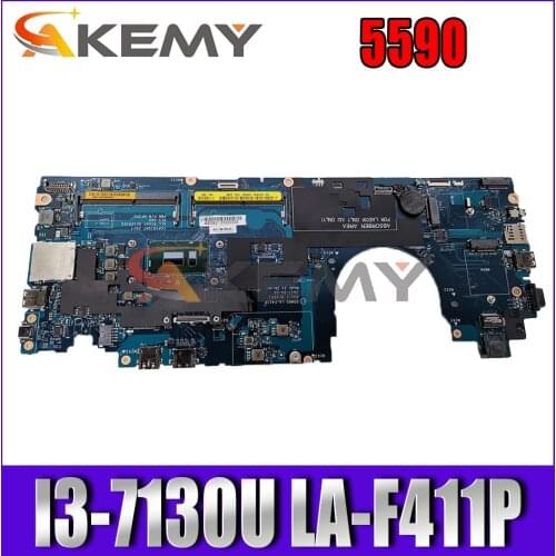 Akemy DDM80 LA-F411P i3-7130U FOR Dell Latitude 5590 Laptop Motherboard CN-04H855 4H855 Mainboard 100%Tested
