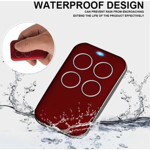 Multi-Frequency Copy Four-Button IPX6 Waterproof Door Opener 240-930M Rolling Door Wireless Remote Control Garage Door Opener