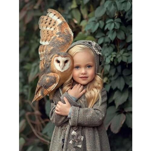 Diamond Painting Cross Stitch Embroidery Girl Animal Mosaic Handmade Full Square Round Drill Wall Decor Craft Gift