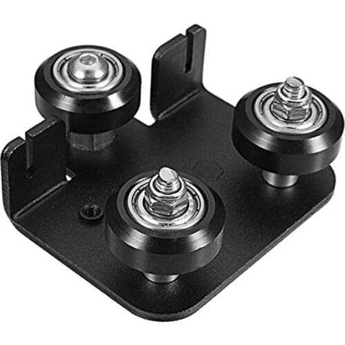 Aluminum X Carriage Plate with Wheels Back Support Plate for CR-10 CR-10S ENDER-3 GDeals