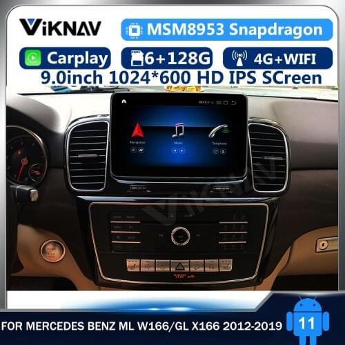 9inch Android 10 car radio Car Radio Mercedes Benz ML W166/GL X166 2012-2019 GPS Navigation DVD Multimedia Player For