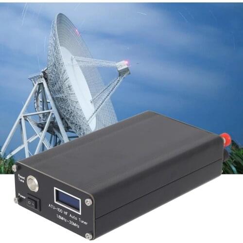 HY100 Automatic Antenna Tuner Stable High Accuracy Tuning Device 1.8-50Mhz Mini Automatic Antenna Tuner Tester for Amateur Radio