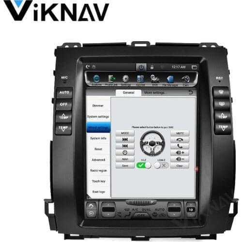 Car radio for lexus gx470 2004 2005 2006 2007 2008 android auto video players gps navigation vertical screen multimedia player