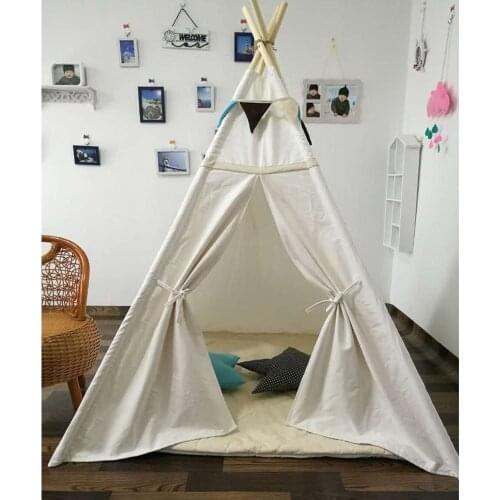 Free Love @New design white color kids play tent indian teepee children playhouse children play room teepee