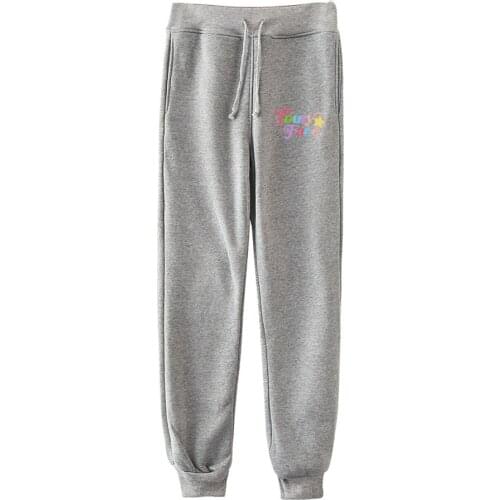 WAMNI Addison Rae Pouty Face Elasticated Trousers Harajuku Hip-Hop Street Elastic Waist Fashion Cotton Plus Polyester Fabric