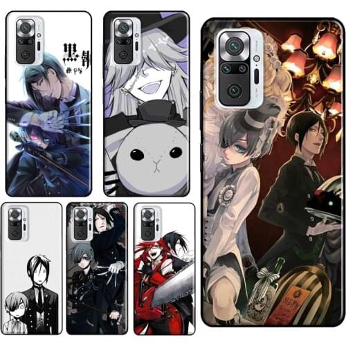 Anime Black Butler For Xiaomi Redmi Note 10 Pro 8T 9S Note 7 8 9 Pro Phone Case For Redmi 9C 9T 9 9A 8A K40