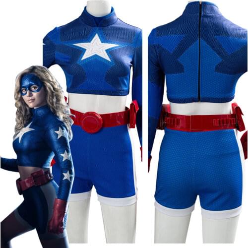 Stargirl Courtney Whitmore Cosplay Star Spangled Kid Top Shorts Costumes Halloween Carnival Outfits for Girl Female