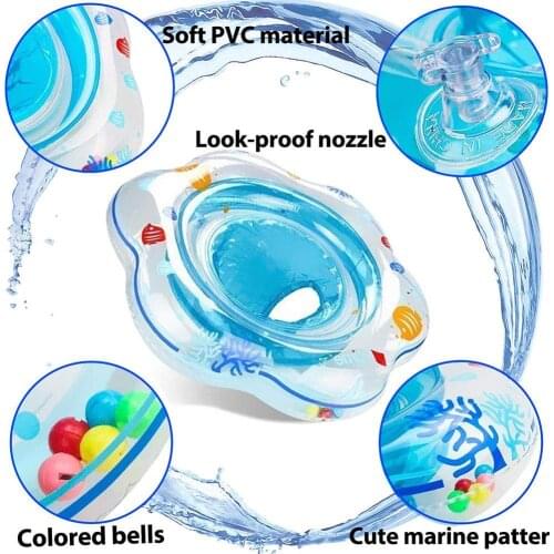 Children Baby Swimming ring Summer Inflatable Safety PVC Bath Floating Ring Infant Float Circle Inflatable Flamingo Accessories