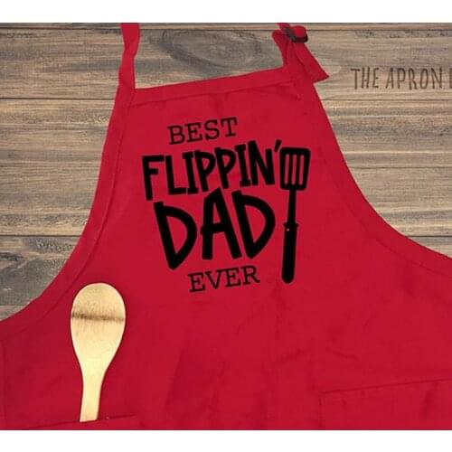 Custom Apron for Men,Best Flippin Dad,Best Dad Ever Apron,Personalize Grill Master,BBQ Apron,Gift for Funny Apron,Grill Master