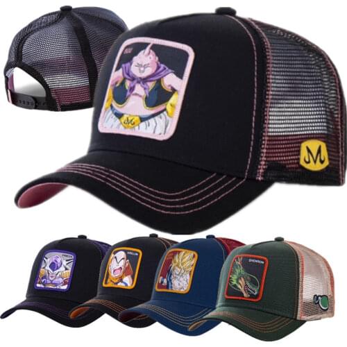 Newest Hat Cap Anime Mesh Hat High Quality Baseball Cap Curved Brim Trucker Cap Gorras Casquette Dropshipping