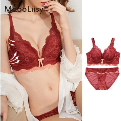 Lace Bralette Set Unlined Wireless Brassiere Underwear Women Set Sexy Intimates Lingerie Feminina Women Lingere Bra & Brief Sets