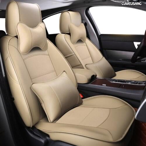 CUWEUSANG Custom Leather car seat covers For Volvo S80 XC60 S60 C30 S90 C70 V60 V40 XC90 XC40 S40 XC Classic Automobiles Seats