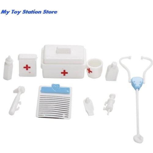Best Christmas gift Baby Toys One Set Doll Accessories Toy medical kit Doll Pet Toys For girl doll New Hot