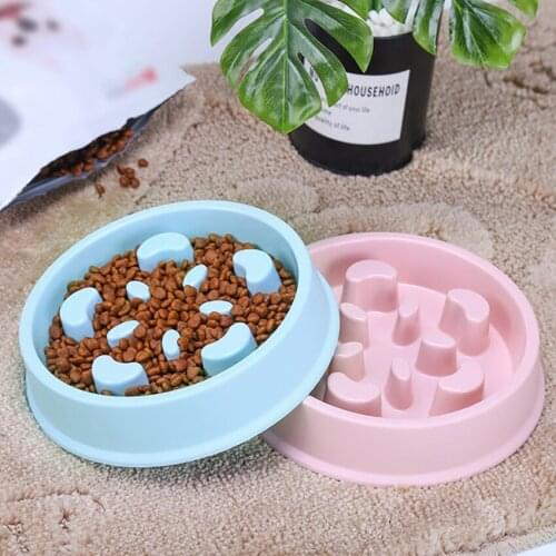 Slow Feeder Dog Bowl No Chocking Slow Feeder Fun, Healthy, Stress Free Dog Bowl Pet Food Water Bowl with Funny Pattern